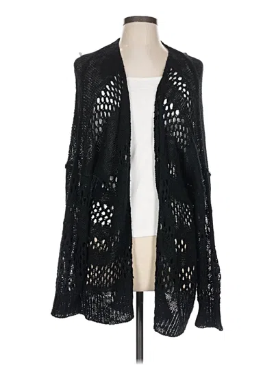 Pre-owned Unbranded Cardigan Sweater In Black
