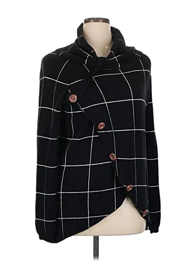 Pre-owned Unbranded Cardigan Sweater In Black