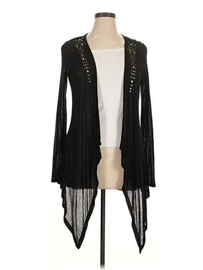Pre-owned Unbranded Cardigan Sweater In Black