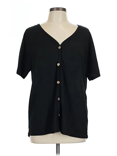 Pre-owned Unbranded Cardigan Sweater In Black