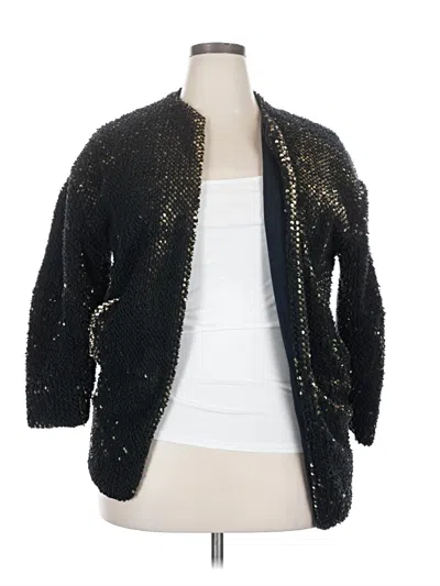 Pre-owned Unbranded Cardigan Sweater In Black