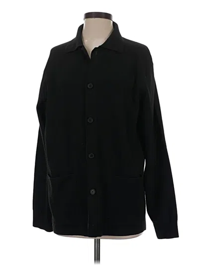 Pre-owned Unbranded Cardigan Sweater In Black