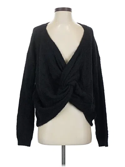 Pre-owned Unbranded Cardigan Sweater In Black