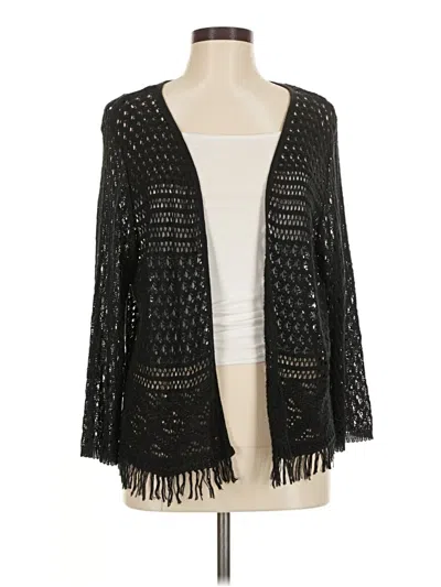Pre-owned Unbranded Cardigan Sweater In Black