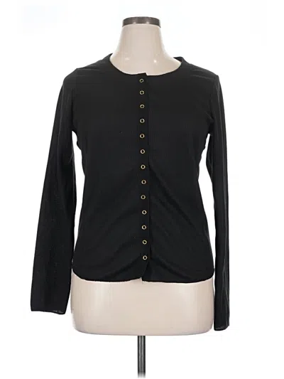 Pre-owned Unbranded Cardigan Sweater In Black