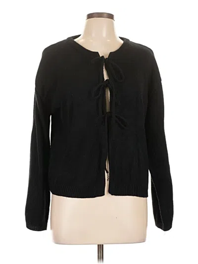 Pre-owned Unbranded Cardigan Sweater In Black