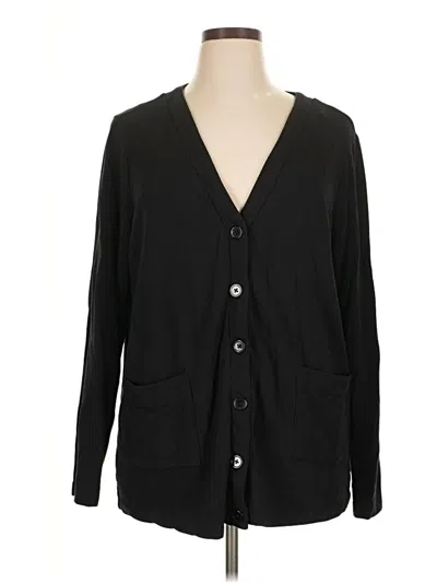 Pre-owned Unbranded Cardigan Sweater In Black