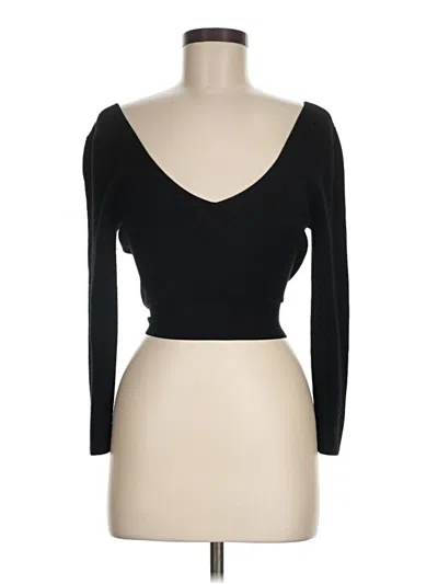 Pre-owned Unbranded Cardigan Sweater In Black