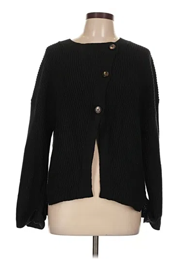 Pre-owned Unbranded Cardigan Sweater In Black