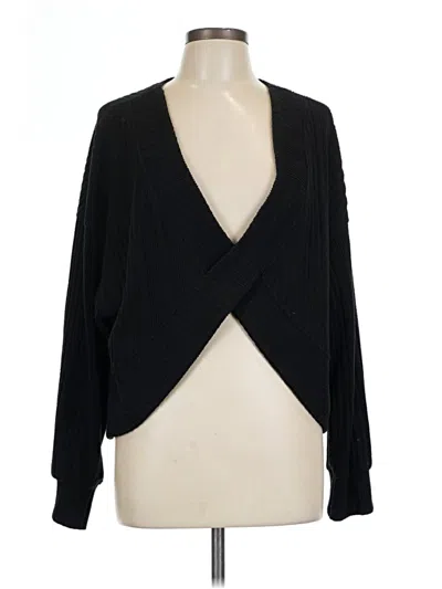 Pre-owned Unbranded Cardigan Sweater In Black