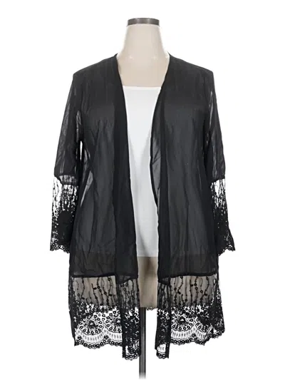 Pre-owned Unbranded Cardigan Sweater In Black