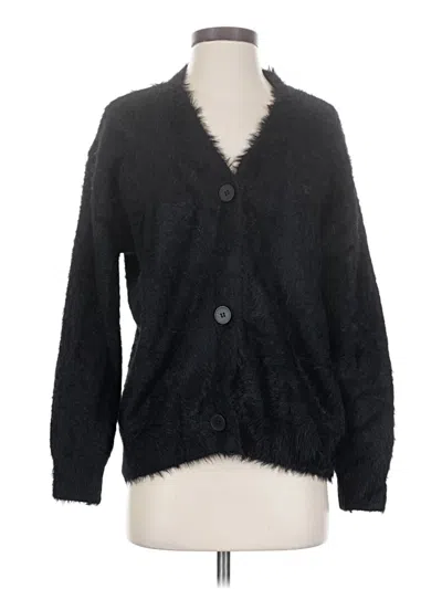 Pre-owned Unbranded Cardigan Sweater In Black