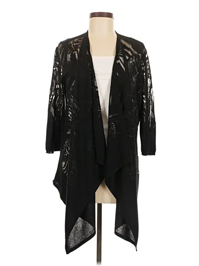 Pre-owned Unbranded Cardigan Sweater In Black
