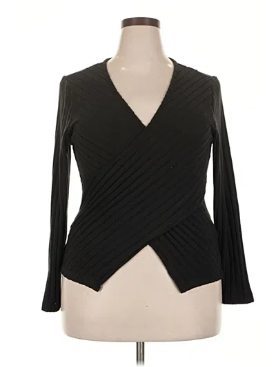 Pre-owned Unbranded Cardigan Sweater In Black