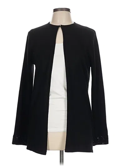 Pre-owned Unbranded Cardigan Sweater In Black