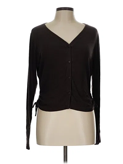 Pre-owned Unbranded Cardigan Sweater In Black