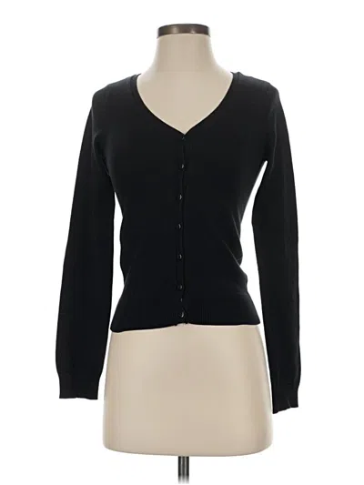 Pre-owned Unbranded Cardigan Sweater In Black