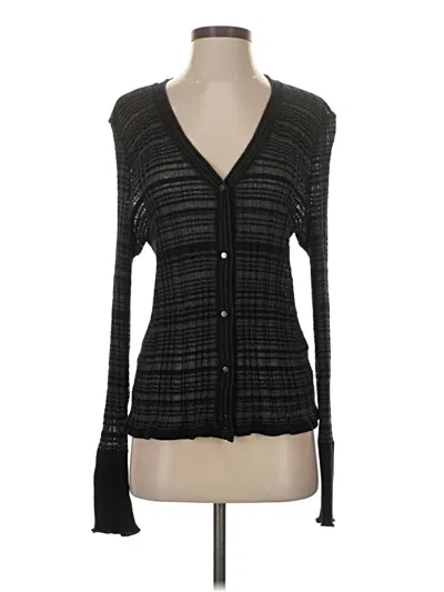 Pre-owned Unbranded Cardigan Sweater In Black