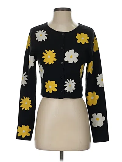 Pre-owned Unbranded Cardigan Sweater In Black