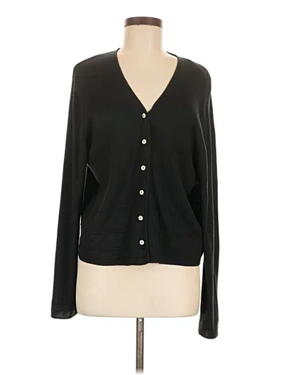 Pre-owned Unbranded Cardigan Sweater In Black