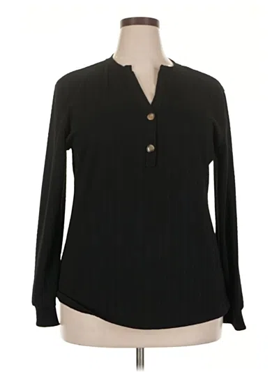 Pre-owned Unbranded Cardigan Sweater In Black
