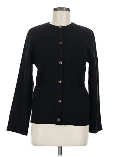Pre-owned Unbranded Cardigan Sweater In Black