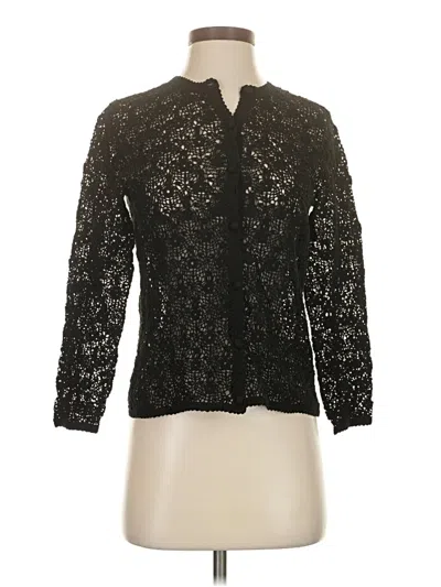 Pre-owned Unbranded Cardigan Sweater In Black