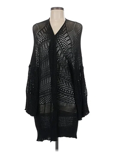 Pre-owned Unbranded Cardigan Sweater In Black