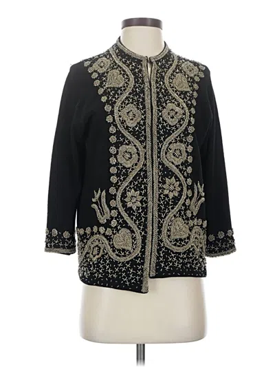 Pre-owned Unbranded Cardigan Sweater In Black