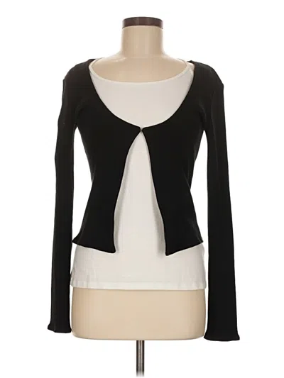 Pre-owned Unbranded Cardigan Sweater In Black