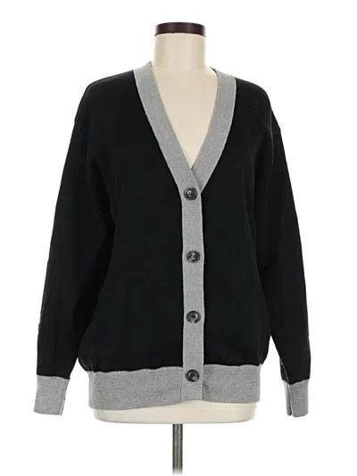 Pre-owned Unbranded Cardigan Sweater In Black