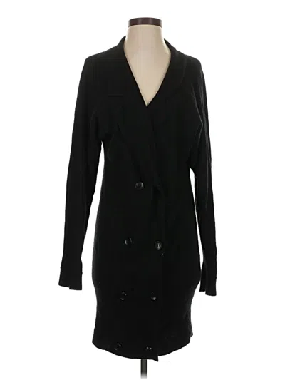 Pre-owned Unbranded Cardigan Sweater In Black