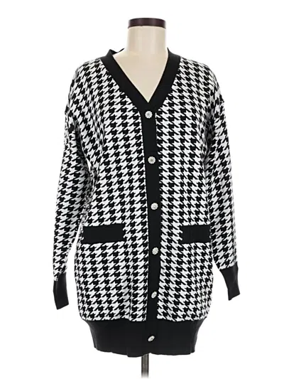 Pre-owned Unbranded Cardigan Sweater In Black