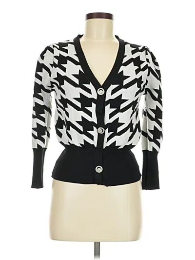 Pre-owned Unbranded Cardigan Sweater In Black