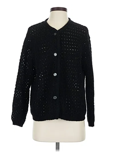 Pre-owned Unbranded Cardigan Sweater In Black
