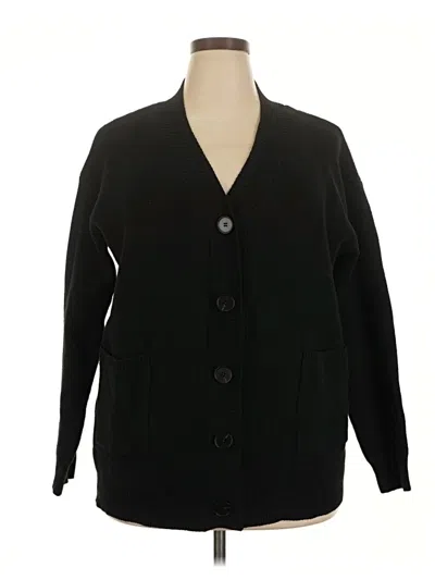 Pre-owned Unbranded Cardigan Sweater In Black