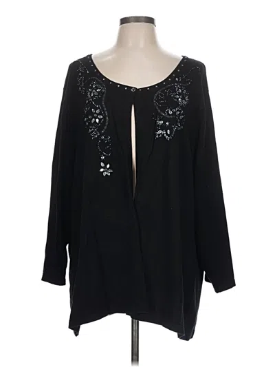 Pre-owned Unbranded Cardigan Sweater In Black