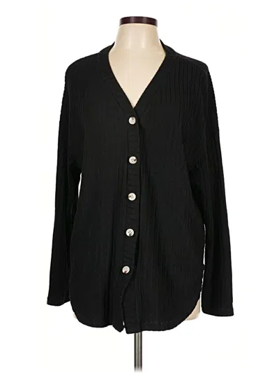 Pre-owned Unbranded Cardigan Sweater In Black