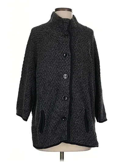 Pre-owned Unbranded Cardigan Sweater In Black