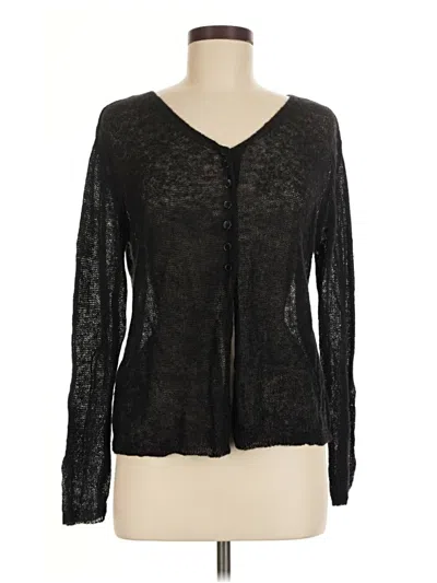 Pre-owned Unbranded Cardigan Sweater In Black