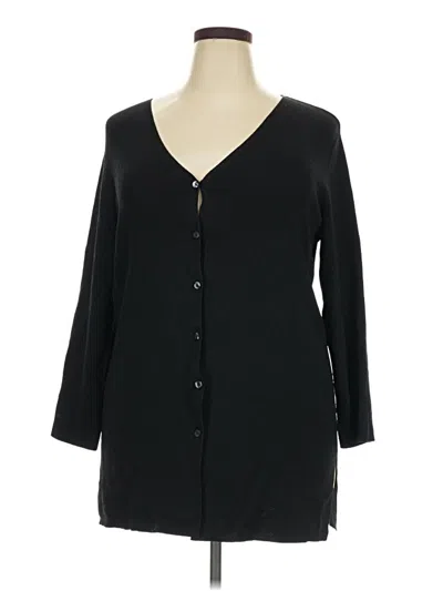 Pre-owned Unbranded Cardigan Sweater In Black