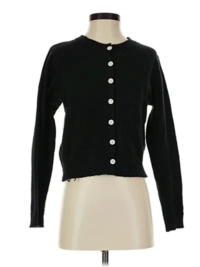 Pre-owned Unbranded Cardigan Sweater In Black
