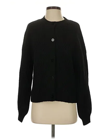 Pre-owned Unbranded Cardigan Sweater In Black