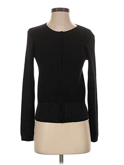 Pre-owned Unbranded Cardigan Sweater In Black