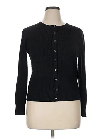 Pre-owned Unbranded Cardigan Sweater In Black