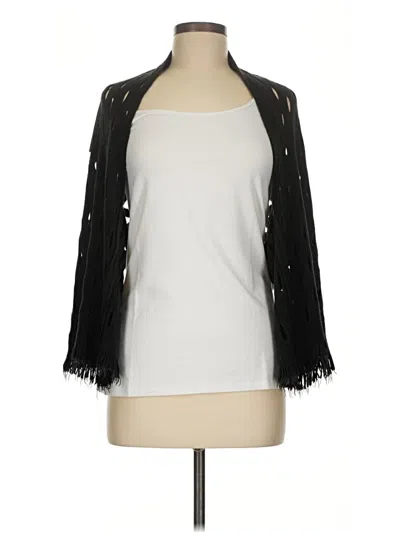 Pre-owned Unbranded Cardigan Sweater In Black
