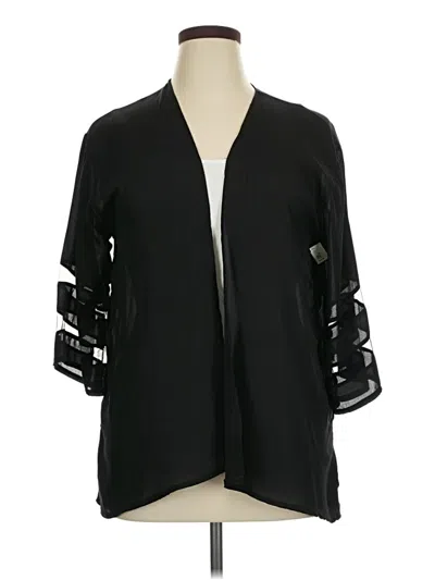 Pre-owned Unbranded Cardigan Sweater In Black