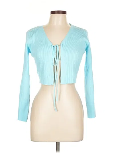 Pre-owned Unbranded Cardigan Sweater In Blue