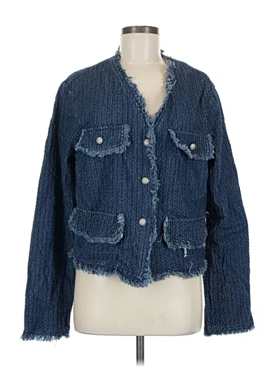 Pre-owned Unbranded Cardigan Sweater In Blue