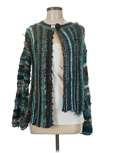 Pre-owned Unbranded Cardigan Sweater In Blue